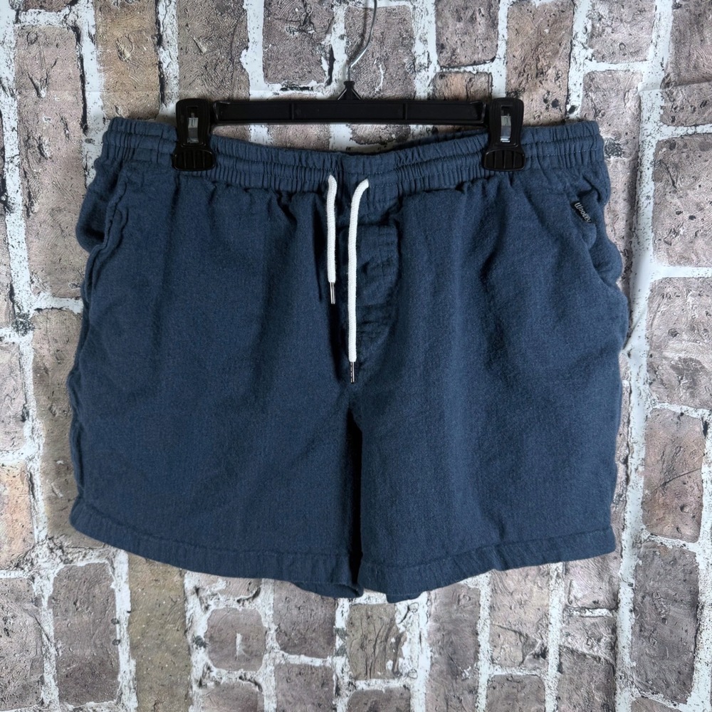 Woolly Merino Wool Blend Lounge Shorts Mens XXL Blue Drawstring Casual Gorpcore
